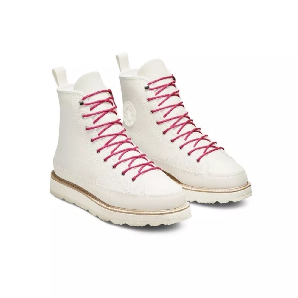 BNIB Converse Chuck Taylor Crafted Boot Hi Egret/Ivory/Pink 173212C M/8 W/10